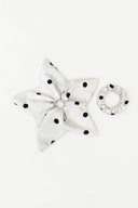 Eliza Faulkner Designs Inc. Accessories White Polka Dot Starfish Scrunchie