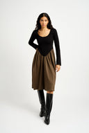 Eliza Faulkner Designs Inc. Dresses Joan Dress Black Green