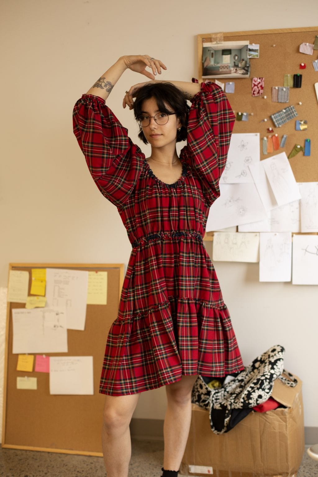 Flannel dress online