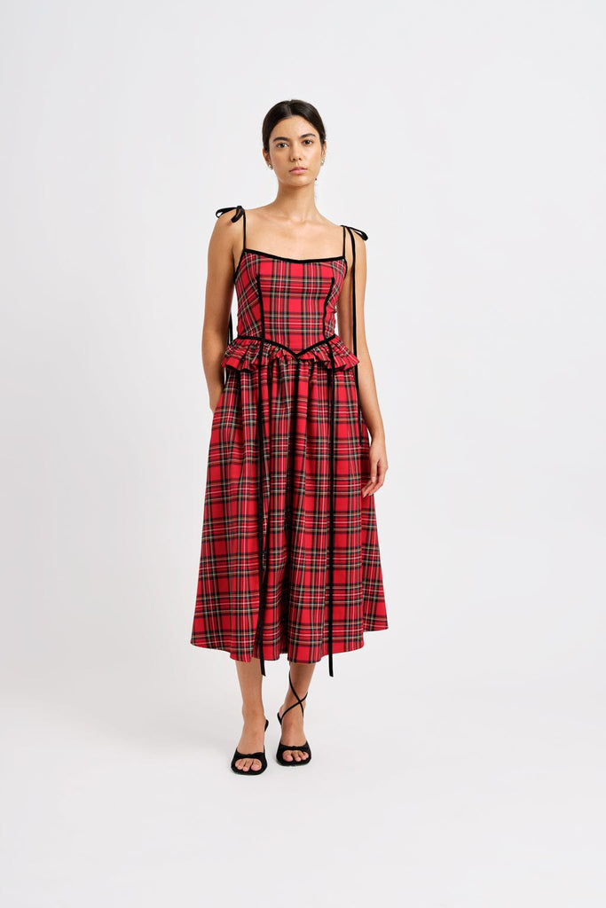 Eliza Faulkner Designs Inc. Dresses Tessa Dress Red Plaid