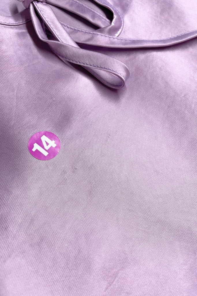 Eliza Faulkner Designs Inc. Medium Imperfect Drew Slip Dress Shiny Purple
