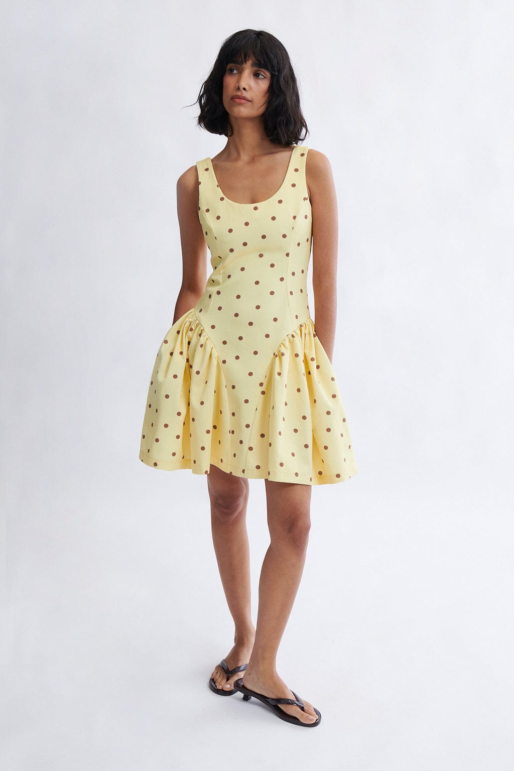 yellow dress red polka dot Banana Split Dress for Women | Polka Dot Poppy Dress