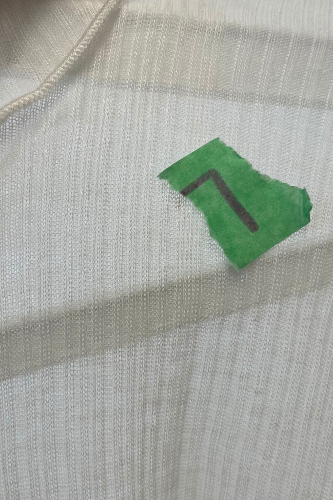 Eliza Faulkner Designs Inc. Shirts & Tops Medium Imperfect Jane Longsleeve Turtleneck Off-White