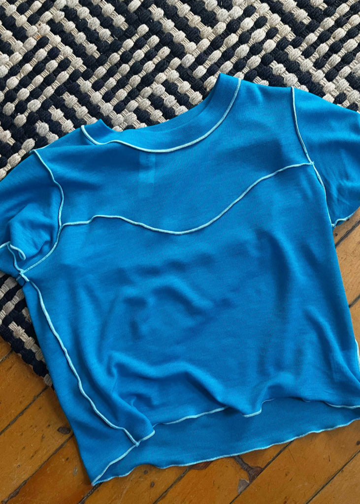 Eliza Faulkner Designs Inc. T-Shirt Piscine Blue Gigi Baby Tee