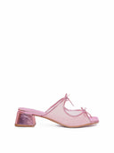 EF x Maguire Shoes COMING SOON - Curia Heeled Sandal in Pink Metallic