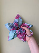 Eliza Faulkner Designs Inc. Accessories Aqua Floral Starfish Scrunchie