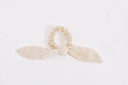 Eliza Faulkner Designs Inc. Accessories Bow-Tie "Bunni" Scrunchie in Natural Linen