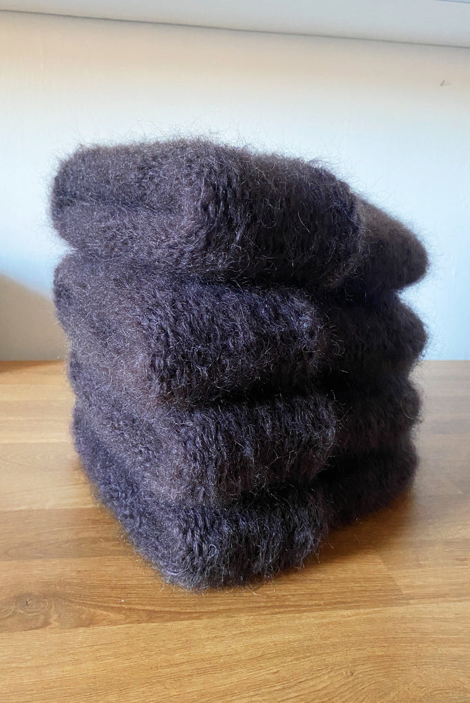 Eliza Faulkner Designs Inc. Accessories Cloud Mohair Beanie Chocolate Brown