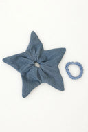 Eliza Faulkner Designs Inc. Accessories Light Denim Starfish Scrunchie