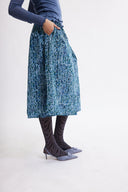 Eliza Faulkner Designs Inc. Audrey Skirt Blue Leopard