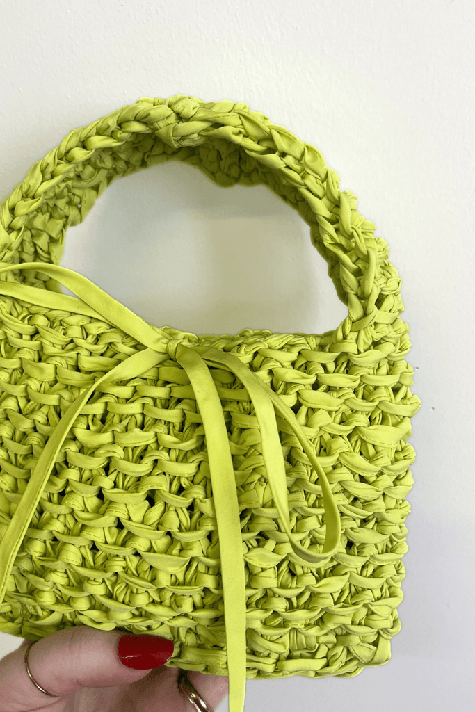 Eliza Faulkner Designs Inc. Bags Knitted Bag Lime Green