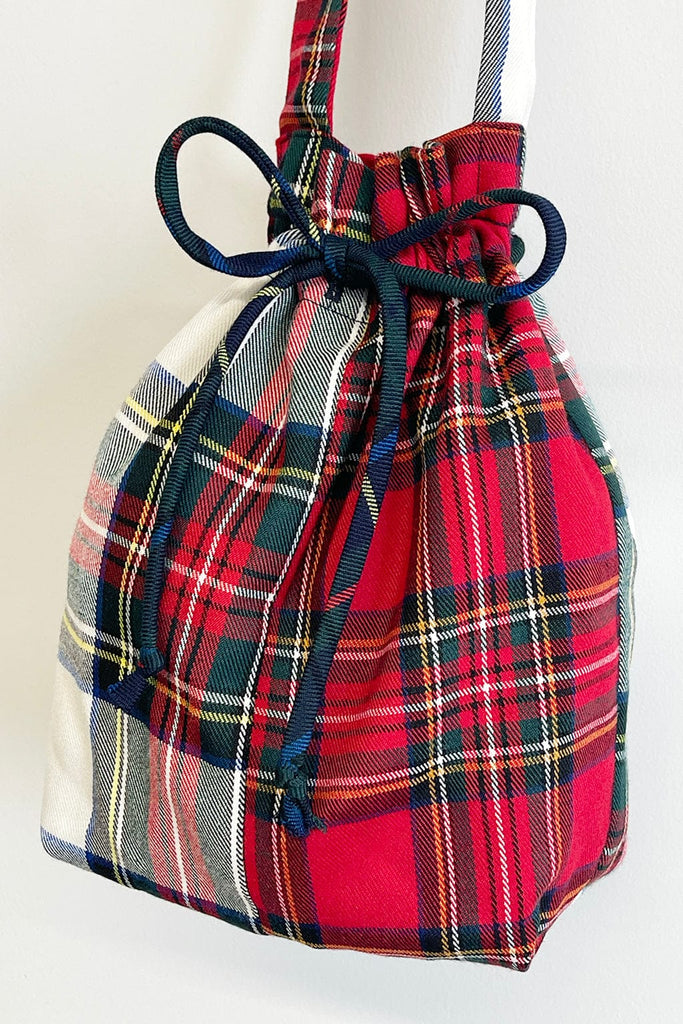 Eliza Faulkner Designs Inc. Bags Red & White Plaid Bunni Bucket Bag