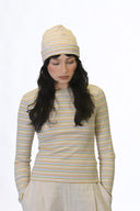 Eliza Faulkner Designs Inc. Beanie in Off-White Stripe