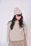 Eliza Faulkner Designs Inc. Beanie in Off-White Stripe