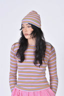 Eliza Faulkner Designs Inc. Beanie in Pink Stripe