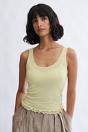 Eliza Faulkner Designs Inc. Becca Microknit Tank Yellow
