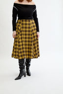 Eliza Faulkner Designs Inc. Berkley Skirt Yellow Plaid