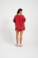 Eliza Faulkner Designs Inc. Blouses Dottie Blouse Red