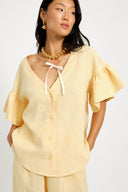 Eliza Faulkner Designs Inc. Blouses Dottie Blouse Yellow