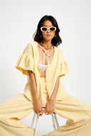 Eliza Faulkner Designs Inc. Blouses Dottie Blouse Yellow