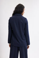 Eliza Faulkner Designs Inc. Blythe Blazer Navy Pinstripe
