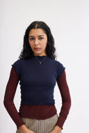Eliza Faulkner Designs Inc. Candice Top Navy