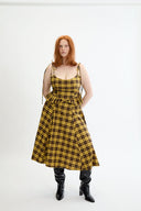 Eliza Faulkner Designs Inc. Candy Corset Yellow Plaid