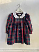 Eliza Faulkner Designs Inc. Chloe Top Navy Plaid