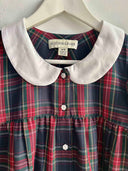 Eliza Faulkner Designs Inc. Chloe Top Navy Plaid