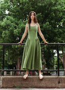 Eliza Faulkner Designs Inc. COMING SOON - Vivienne Maxi Dress in Meadow Linen