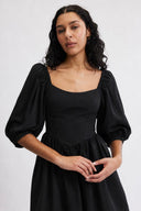 Eliza Faulkner Designs Inc. Dress Maria Dress in Black Cotton