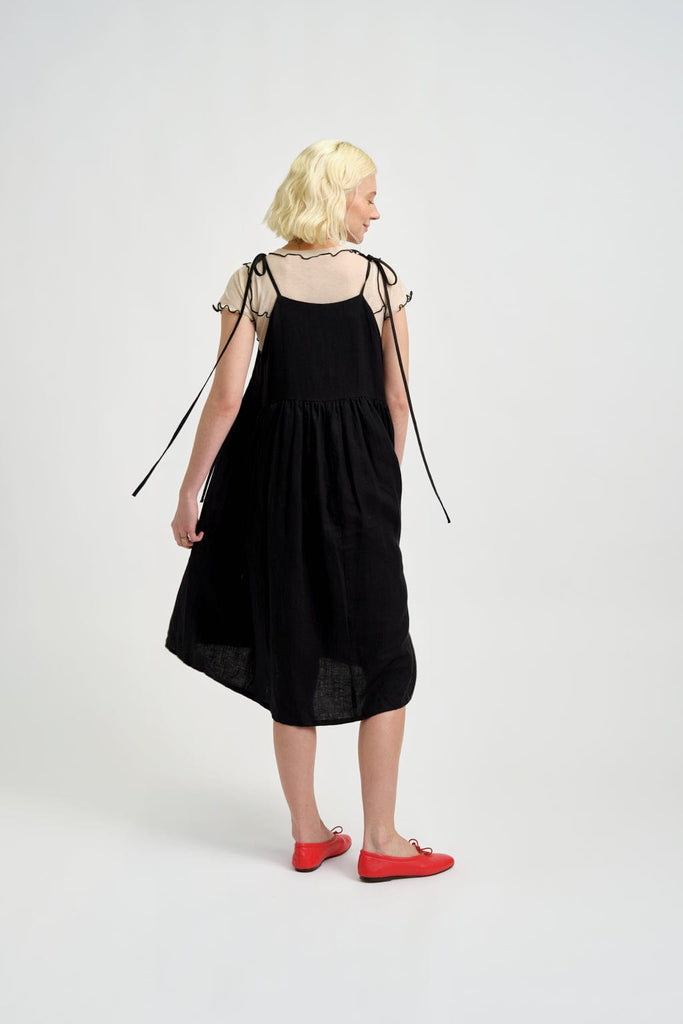 Eliza Faulkner Designs Inc. Dresses Amelie Dress Black Linen