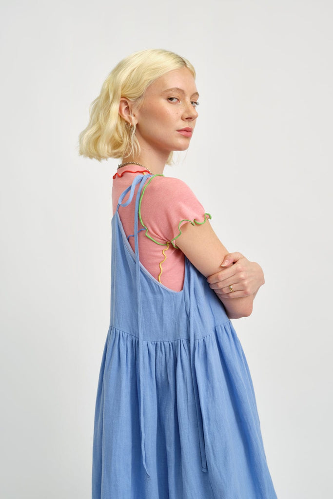 Eliza Faulkner Designs Inc. Dresses Amelie Dress Blue Linen