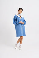 Eliza Faulkner Designs Inc. Dresses Darcy Sweater Dress Periwinkle Bue