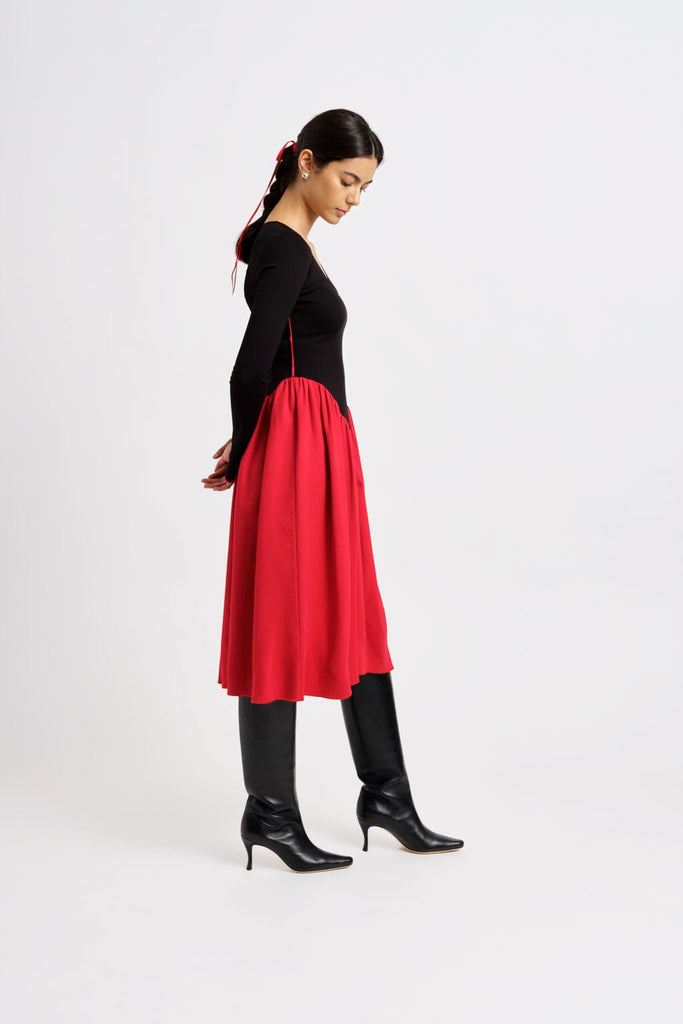 Eliza Faulkner Designs Inc. Dresses Joan Dress Black & Red