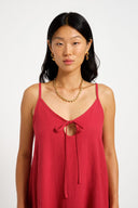 Eliza Faulkner Designs Inc. Dresses Kaia Dress Maroon Red