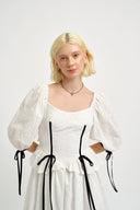 Eliza Faulkner Designs Inc. Dresses Pascale Dress White Eyelet