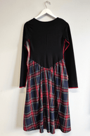 Eliza Faulkner Designs Inc. Dresses S Sample Joan Dress Black And Navy Plaid