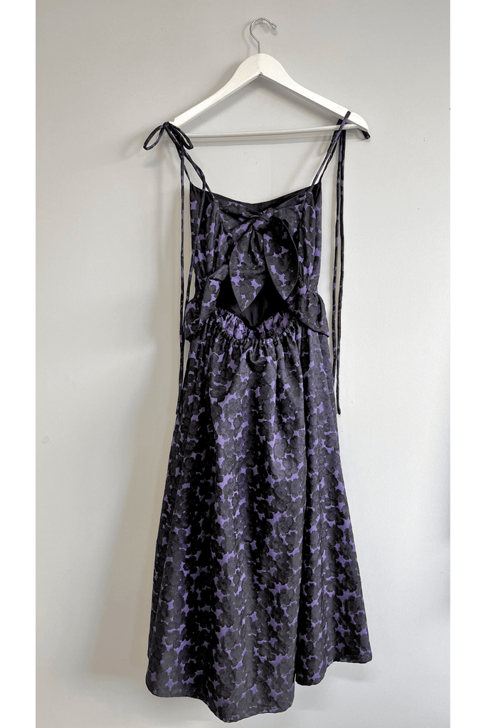 Eliza Faulkner Designs Inc. Dresses S Sample Tessa Dress Jacquard Purple