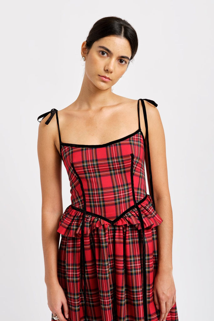 Eliza Faulkner Designs Inc. Dresses Tessa Dress Red Plaid