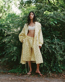 Eliza Faulkner Designs Inc. Emanuella Polka Dot Trench in Banana Split