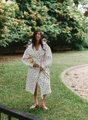 Eliza Faulkner Designs Inc. Emanuella Polka Dot Trench in Cookies and Cream