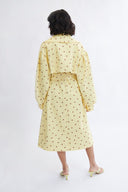 Eliza Faulkner Designs Inc. Emanuella Trench Yellow Polka Dot