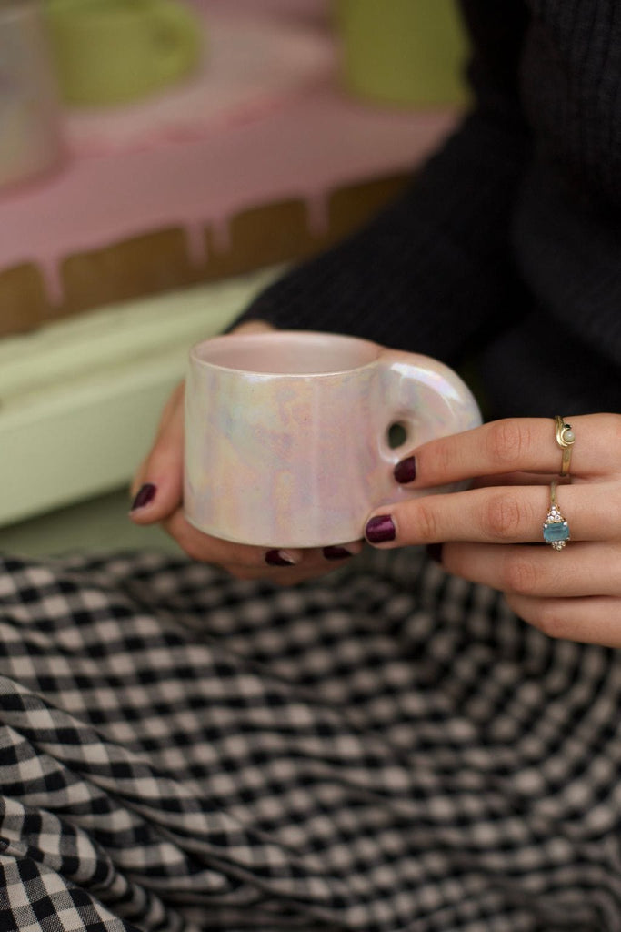 Eliza Faulkner Designs Inc. Glossy Pink Chunky Mug EF X PMS collab