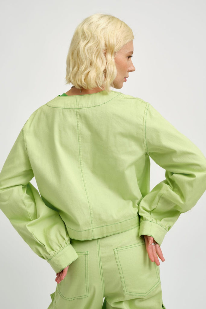 Eliza Faulkner Designs Inc. Jackets Carrie Jacket Green Twill