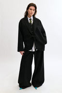 Eliza Faulkner Designs Inc. Jackets Mara Coat Black pinstripe