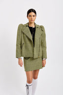Eliza Faulkner Designs Inc. Jackets Valentine Moto Coat Yellow Plaid