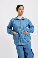 Eliza Faulkner Designs Inc. Jackets Work Jacket Blue Denim