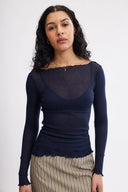 Eliza Faulkner Designs Inc. Jess Top Navy