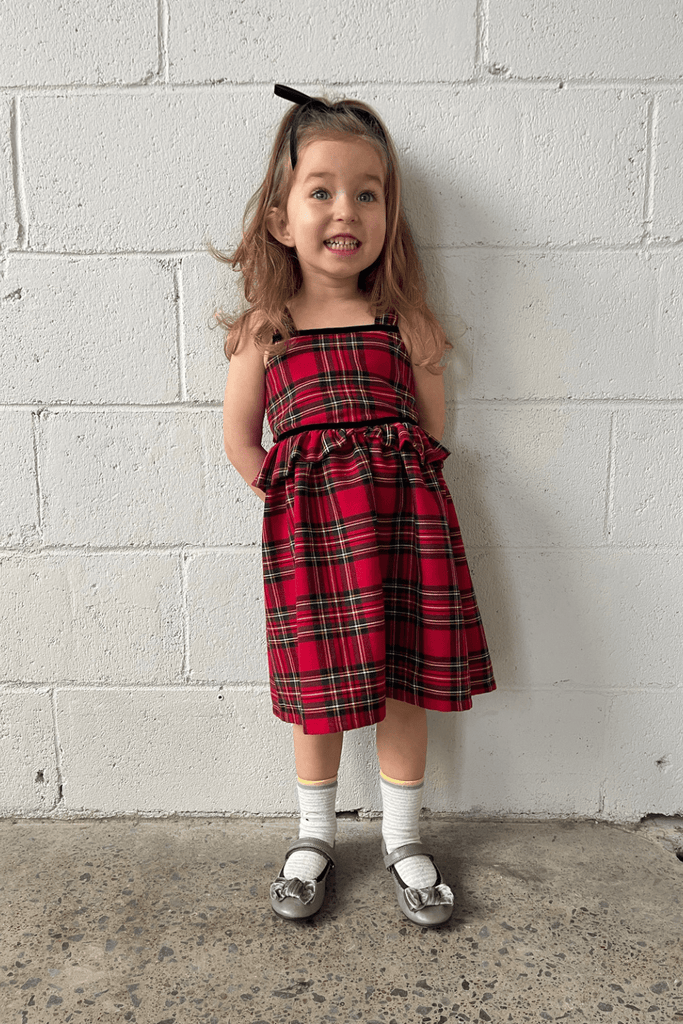 Eliza Faulkner Designs Inc. Kids Tessa Dress Red Plaid